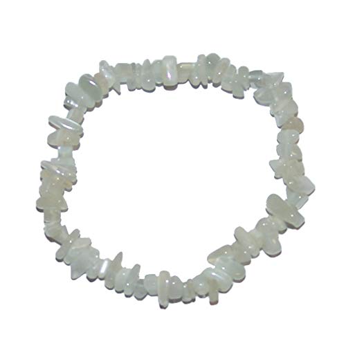 Armband Splinter Moonstone ca. 19-20 cm in Kette SC-ARM-SP-20-MOND-02 Marke Janni, Einheitsgröße, Unkostbare Metalle, Kein Edelstein von Lupsty