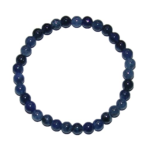 TESTEL Janni Schmuck Armband Kugel für Kinder aus Sodalith ca. 4 mm an Kette ca. 16-17 cm SC-ARM-KU-KINDER-SO-01 Marke, Einheitsgröße, Unkostbare Metalle, Kein Edelstein von TESTEL