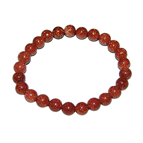 Janni-Shop-Trommelsteine Goldfluss Kinder Mädchen Armband Kugel ca. 6 mm auf Strechband ca. 13-15 cm von Janni-Shop-Trommelsteine