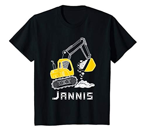 Kinder Bagger Vorname Jannis Junge Personalisiert Geschenk T-Shirt Kinder Bagger Vorname Jannis Junge Personalisiert Geschenk T-Shirt von Jannis Bagger Name Geschenk