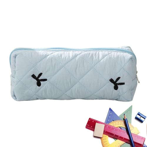 Bleistifthalter Fall, große Kapazität Bleistift Fall,Beutel Schüler Aufbewahrungsfall - Schreibtisch Kosmetik Organizer Reißverschluss -Verschlussbeutel Briefpapierbehälter für die Mittel- und Grundsc von Janurium