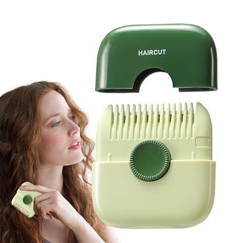 Haarschneidekamm – 2-in-1 leichter Haarschneider für Männer, mit Staubschutz, abnehmbares Design, Doppelkopf-Friseur-Artefakt-Werkzeug, Haarkamm mit geteiltem Ende von Janurium
