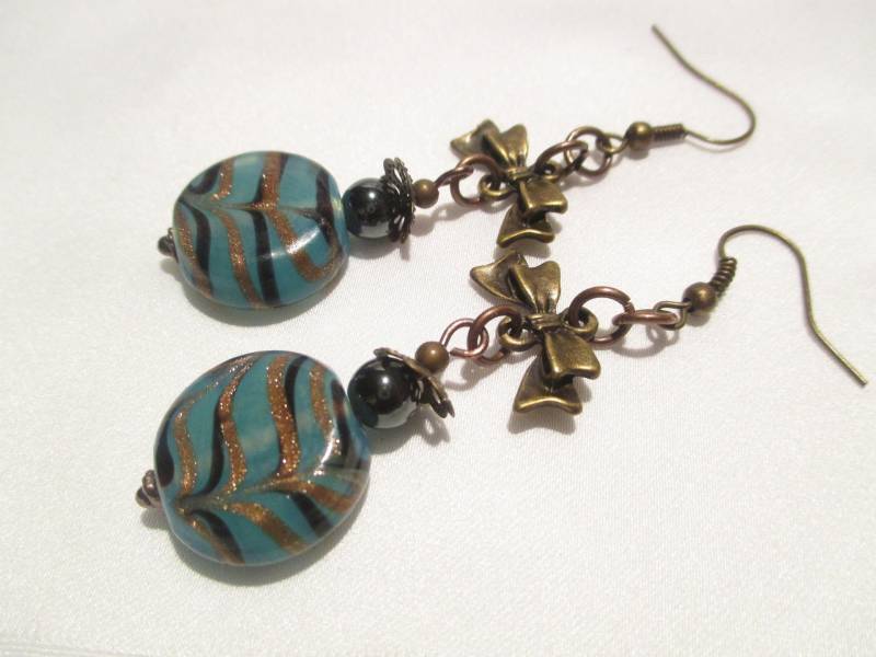 Retro Diese Ohrringe Art Murano" Retro Diese Ohrringe Art Murano" von Janyscrea