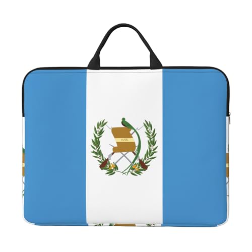 35,6 cm (14 Zoll) Laptoptasche mit Flagge Guatemala, tragbarer Griff, Geschäftsreisen, Zubehörtasche für Notebook, Tablet von JaoXer