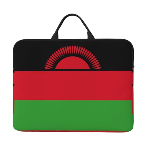 35,6 cm (14 Zoll) Laptoptasche mit Flagge von Malawi, tragbarer Griff, Geschäftsreisen, Zubehörtasche für Notebook, Tablet von JaoXer