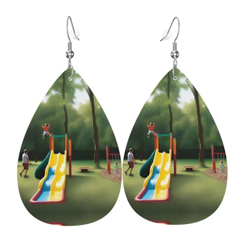 A Outdoor Fun Print Leder Ohrringe für Frauen - baumelnde Tropfenohrringe, perfekt für Partys und Kostümzubehör, Einheitsgröße, Leder, kein Edelstein A Outdoor Fun Print Leder Ohrringe für Frauen - baumelnde Tropfenohrringe, perfekt für Partys und Kostümzubehör, Einheitsgröße, Leder, kein Edelstein von JaoXer
