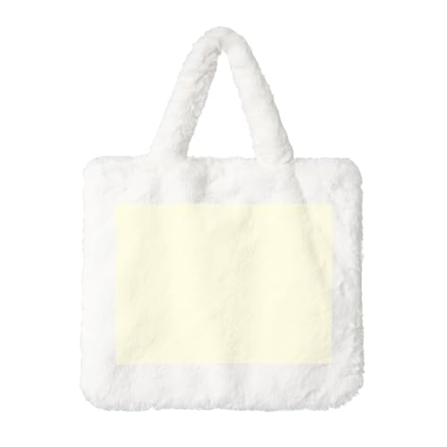 Cremefarbene Plüsch-Handtasche - Damen für Herbst und Winter - Ideal für Schlüssel, Lippenstift und mehr - Perfektes Geschenk Cremefarbene Plüsch-Handtasche - Damen für Herbst und Winter - Ideal für Schlüssel, Lippenstift und mehr - Perfektes Geschenk von JaoXer