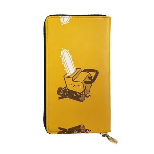 Cute Crying Chainsaw Print Leather Long Clutch Wallet for Women - Fashion with Multiple Card Slots, Coin Pocket, Black, One Size Cute Crying Chainsaw Print Leather Long Clutch Wallet for Women - Fashion with Multiple Card Slots, Coin Pocket, Black, One Size von JaoXer