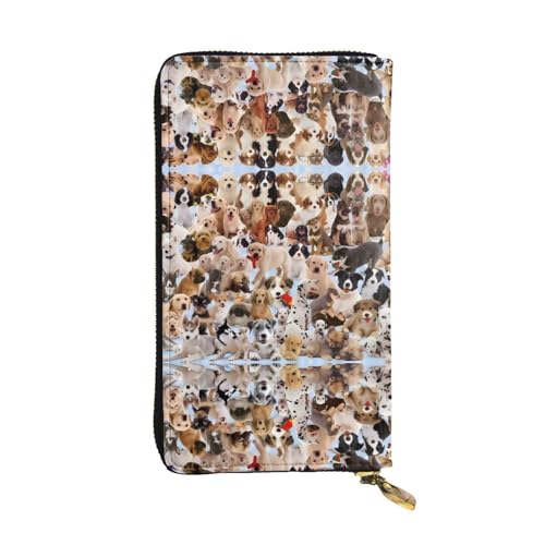 Cute Pet Dogs Print Leder Lange Clutch Geldbörse für Frauen - Mode mit mehreren Kartenfächern, Münzfach, Schwarz, Einheitsgröße Cute Pet Dogs Print Leder Lange Clutch Geldbörse für Frauen - Mode mit mehreren Kartenfächern, Münzfach, Schwarz, Einheitsgröße von JaoXer