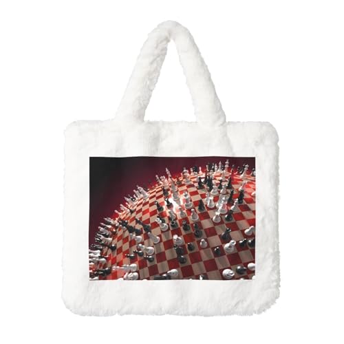 International Chess Plush Handbag - Ladies for Autumn and Winter - Ideal for Keeping Keys, Lipstick, and more - Perfect Gift International Chess Plush Handbag - Ladies for Autumn and Winter - Ideal for Keeping Keys, Lipstick, and more - Perfect Gift von JaoXer