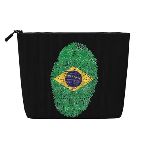 JaoXer Brasilien Make-up-Tasche aus künstlichem Hanf, Kulturbeutel, Organizer für mehrere tägliche Anwendungen, Geschäftsreise, Schwarz, Einheitsgröße JaoXer Brasilien Make-up-Tasche aus künstlichem Hanf, Kulturbeutel, Organizer für mehrere tägliche Anwendungen, Geschäftsreise, Schwarz, Einheitsgröße von JaoXer