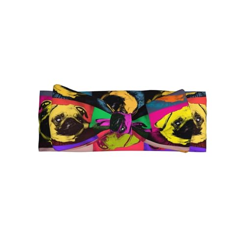 JaoXer Dogs Pop Art Mops Baby Schleife Stirnband - Weiche Schleife Haarschmuck für Baby, Neugeborene, Säuglinge, Kleinkinder und Kinder JaoXer Dogs Pop Art Mops Baby Schleife Stirnband - Weiche Schleife Haarschmuck für Baby, Neugeborene, Säuglinge, Kleinkinder und Kinder von JaoXer