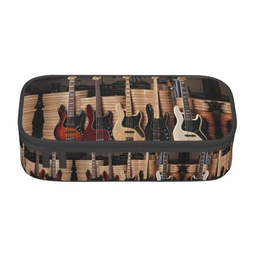 JaoXer Federmäppchen mit Flagge der Kaimaninseln – Mehrzweck-Organizer, tragbare Schreibwarentasche für Schule, Büro und Reisen, Gitarre, Bass, Musikinstrumente, Einheitsgröße, Druck JaoXer Federmäppchen mit Flagge der Kaimaninseln – Mehrzweck-Organizer, tragbare Schreibwarentasche für Schule, Büro und Reisen, Gitarre, Bass, Musikinstrumente, Einheitsgröße, Druck von JaoXer