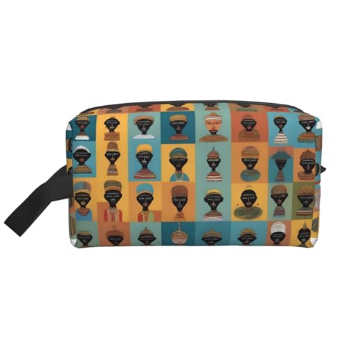 JaoXer Große Reise-Kosmetiktasche, wiederverwendbar, kulturelle Symbole, Druck-Set für Toilettenartikel, tragbarer Organizer für Männer und Frauen, weiß, Einheitsgröße JaoXer Große Reise-Kosmetiktasche, wiederverwendbar, kulturelle Symbole, Druck-Set für Toilettenartikel, tragbarer Organizer für Männer und Frauen, weiß, Einheitsgröße von JaoXer