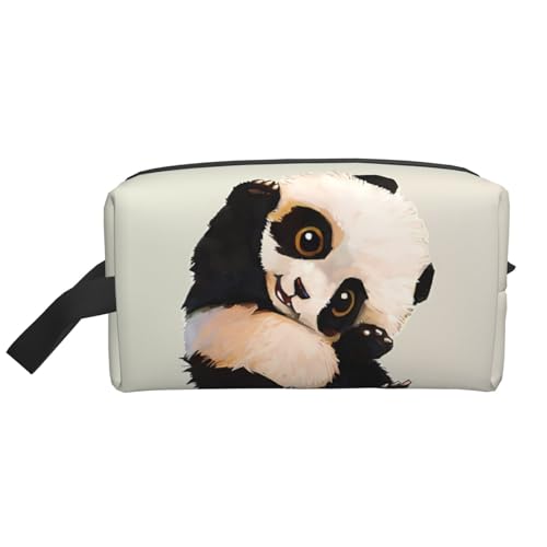 JaoXer Große Reise-Kosmetiktasche, wiederverwendbar, niedlicher kleiner Panda-Druck, Dopp Kit für Toilettenartikel, tragbarer Organizer für Männer und Frauen, weiß, Einheitsgröße JaoXer Große Reise-Kosmetiktasche, wiederverwendbar, niedlicher kleiner Panda-Druck, Dopp Kit für Toilettenartikel, tragbarer Organizer für Männer und Frauen, weiß, Einheitsgröße von JaoXer