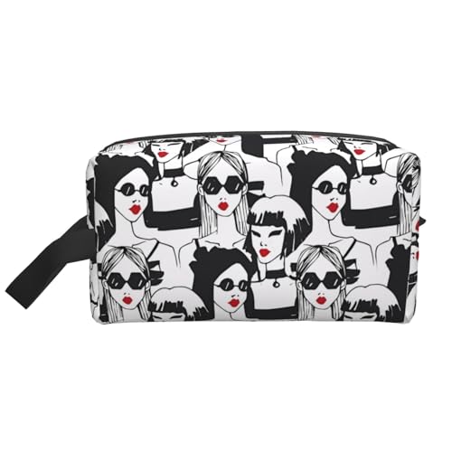 JaoXer Große Reise-Kosmetiktasche - Wiederverwendbare Damen-Sonnenbrillen-Druck-Dopp-Kit für Toilettenartikel, tragbarer Organizer für Männer und Frauen, weiß, Einheitsgröße JaoXer Große Reise-Kosmetiktasche - Wiederverwendbare Damen-Sonnenbrillen-Druck-Dopp-Kit für Toilettenartikel, tragbarer Organizer für Männer und Frauen, weiß, Einheitsgröße von JaoXer