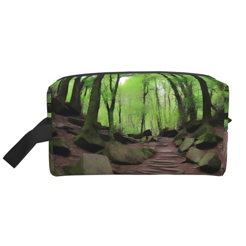 JaoXer Große Reise-Kosmetiktasche - Wiederverwendbare Wanderwege Druck-Dopp Kit für Toilettenartikel, tragbarer Organizer für Männer und Frauen von JaoXer