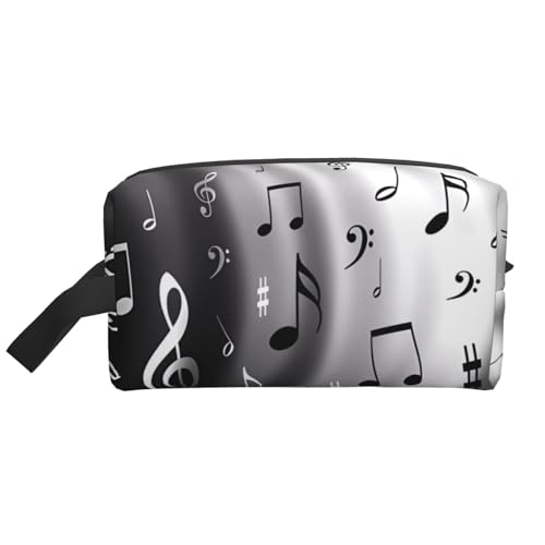 JaoXer Große Reise-Kosmetiktasche – Wiederverwendbarer Musiknoten-Druck Dopp Kit für Toilettenartikel, tragbarer Organizer für Männer und Frauen, weiß, Einheitsgröße JaoXer Große Reise-Kosmetiktasche – Wiederverwendbarer Musiknoten-Druck Dopp Kit für Toilettenartikel, tragbarer Organizer für Männer und Frauen, weiß, Einheitsgröße von JaoXer