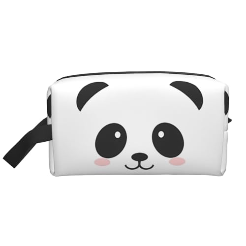 JaoXer Große Reise-Kosmetiktasche – Wiederverwendbarer Panda-Kopf-Aufdruck, Dopp Kit für Toilettenartikel, tragbarer Organizer für Männer und Frauen, weiß, Einheitsgröße JaoXer Große Reise-Kosmetiktasche – Wiederverwendbarer Panda-Kopf-Aufdruck, Dopp Kit für Toilettenartikel, tragbarer Organizer für Männer und Frauen, weiß, Einheitsgröße von JaoXer