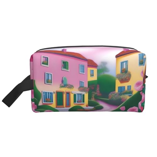 JaoXer Große Reise-Kosmetiktasche - Wiederverwendbarer süßer Romantik-Druck, Dopp Kit für Toilettenartikel, tragbarer Organizer für Männer und Frauen, weiß, Einheitsgröße JaoXer Große Reise-Kosmetiktasche - Wiederverwendbarer süßer Romantik-Druck, Dopp Kit für Toilettenartikel, tragbarer Organizer für Männer und Frauen, weiß, Einheitsgröße von JaoXer