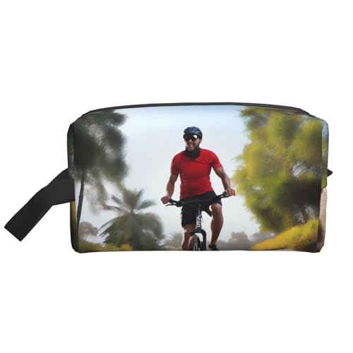 JaoXer Große Reise-Kosmetiktasche - Wiederverwendbares Active Lifestyle Print Dopp Kit für Toilettenartikel, tragbarer Organizer für Männer und Frauen, Weiß, Einheitsgröße JaoXer Große Reise-Kosmetiktasche - Wiederverwendbares Active Lifestyle Print Dopp Kit für Toilettenartikel, tragbarer Organizer für Männer und Frauen, Weiß, Einheitsgröße von JaoXer