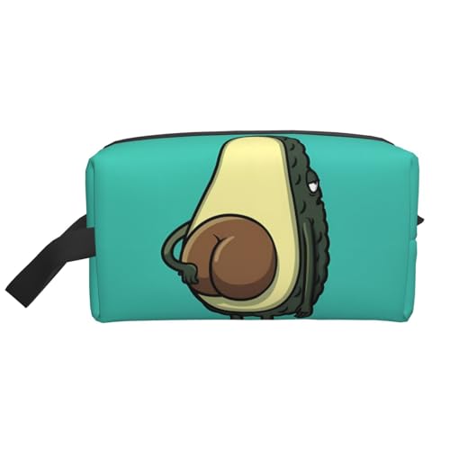 JaoXer Große Reise-Kosmetiktasche - Wiederverwendbares Avocado-Butt Print Dopp Kit für Toilettenartikel, tragbarer Organizer für Männer und Frauen, Weiß, Einheitsgröße JaoXer Große Reise-Kosmetiktasche - Wiederverwendbares Avocado-Butt Print Dopp Kit für Toilettenartikel, tragbarer Organizer für Männer und Frauen, Weiß, Einheitsgröße von JaoXer