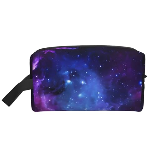 JaoXer Große Reise-Kosmetiktasche - Wiederverwendbares Dopp-Kit mit blauem Galaxie-Druck, für Toilettenartikel, tragbarer Organizer für Männer und Frauen, weiß, Einheitsgröße JaoXer Große Reise-Kosmetiktasche - Wiederverwendbares Dopp-Kit mit blauem Galaxie-Druck, für Toilettenartikel, tragbarer Organizer für Männer und Frauen, weiß, Einheitsgröße von JaoXer