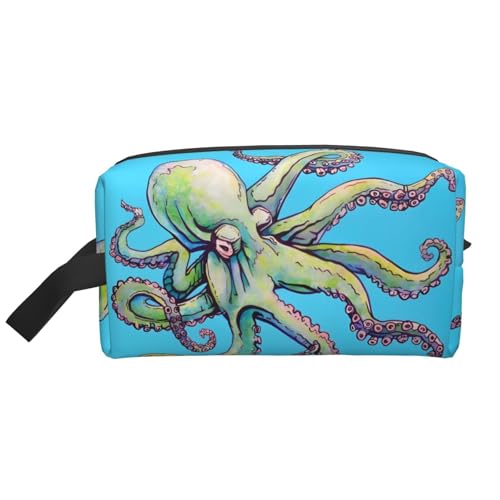 JaoXer Große Reise-Kosmetiktasche - Wiederverwendbares Oktopus-Design, Druck-Dopp-Kit für Toilettenartikel, tragbarer Organizer für Männer und Frauen JaoXer Große Reise-Kosmetiktasche - Wiederverwendbares Oktopus-Design, Druck-Dopp-Kit für Toilettenartikel, tragbarer Organizer für Männer und Frauen von JaoXer