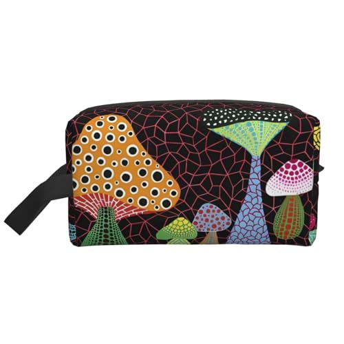 JaoXer Große Reise-Kosmetiktasche – Wiederverwendbares Pilz-Druck-Dopp-Kit für Toilettenartikel, tragbarer Organizer für Männer und Frauen, weiß, Einheitsgröße JaoXer Große Reise-Kosmetiktasche – Wiederverwendbares Pilz-Druck-Dopp-Kit für Toilettenartikel, tragbarer Organizer für Männer und Frauen, weiß, Einheitsgröße von JaoXer