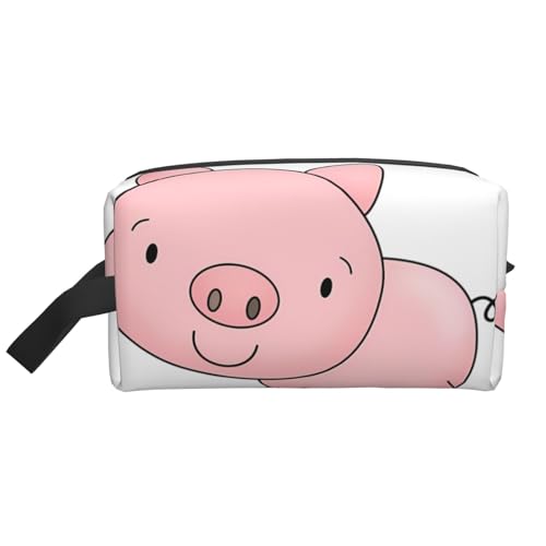 JaoXer Große Reise-Kosmetiktasche - Wiederverwendbares Schweinchen-Druck-Dopp-Kit für Toilettenartikel, tragbarer Organizer für Männer und Frauen, weiß, Einheitsgröße JaoXer Große Reise-Kosmetiktasche - Wiederverwendbares Schweinchen-Druck-Dopp-Kit für Toilettenartikel, tragbarer Organizer für Männer und Frauen, weiß, Einheitsgröße von JaoXer