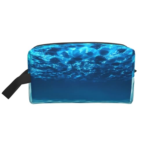 JaoXer Große Reise-Kosmetiktasche - Wiederverwendbares Unterwasser-Ozeanblick-Druck-Dopp-Kit für Toilettenartikel, tragbarer Organizer für Männer und Frauen, weiß, Einheitsgröße JaoXer Große Reise-Kosmetiktasche - Wiederverwendbares Unterwasser-Ozeanblick-Druck-Dopp-Kit für Toilettenartikel, tragbarer Organizer für Männer und Frauen, weiß, Einheitsgröße von JaoXer