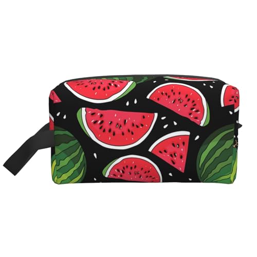 JaoXer Große Reise-Kosmetiktasche - Wiederverwendbares Wassermelonen-Druck-Dopp-Kit für Toilettenartikel, tragbarer Organizer für Männer und Frauen, weiß, Einheitsgröße JaoXer Große Reise-Kosmetiktasche - Wiederverwendbares Wassermelonen-Druck-Dopp-Kit für Toilettenartikel, tragbarer Organizer für Männer und Frauen, weiß, Einheitsgröße von JaoXer