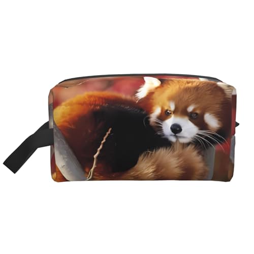 JaoXer Große Reise-Kosmetiktasche – wiederverwendbarer roter Panda-Druck, Dopp Kit für Toilettenartikel, tragbarer Organizer für Männer und Frauen JaoXer Große Reise-Kosmetiktasche – wiederverwendbarer roter Panda-Druck, Dopp Kit für Toilettenartikel, tragbarer Organizer für Männer und Frauen von JaoXer