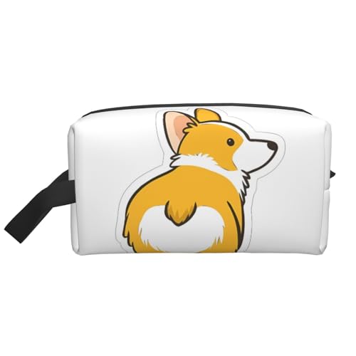 JaoXer Große Reise-Kosmetiktasche – wiederverwendbarer süßer Corgi-Pot-Aufdruck, Dopp Kit für Toilettenartikel, tragbarer Organizer für Männer und Frauen, weiß, Einheitsgröße JaoXer Große Reise-Kosmetiktasche – wiederverwendbarer süßer Corgi-Pot-Aufdruck, Dopp Kit für Toilettenartikel, tragbarer Organizer für Männer und Frauen, weiß, Einheitsgröße von JaoXer