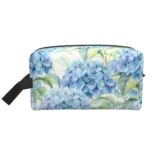 JaoXer Große Reise-Kosmetiktasche – wiederverwendbares Hortensien-Aquarell-Druck-Set für Toilettenartikel, tragbarer Organizer für Männer und Frauen, Weiß, Einheitsgröße JaoXer Große Reise-Kosmetiktasche – wiederverwendbares Hortensien-Aquarell-Druck-Set für Toilettenartikel, tragbarer Organizer für Männer und Frauen, Weiß, Einheitsgröße von JaoXer