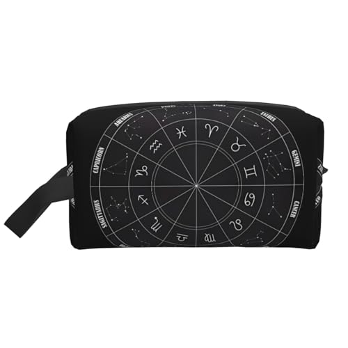 JaoXer Große Reise-Kosmetiktasche – wiederverwendbares Sternzeichen-Sternbild, Weltraum-Druck, Dopp-Kit für Toilettenartikel, tragbarer Organizer für Männer und Frauen JaoXer Große Reise-Kosmetiktasche – wiederverwendbares Sternzeichen-Sternbild, Weltraum-Druck, Dopp-Kit für Toilettenartikel, tragbarer Organizer für Männer und Frauen von JaoXer