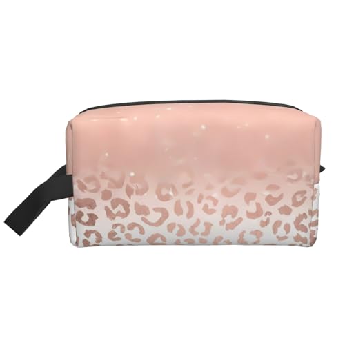 JaoXer Große Reise-Kosmetiktasche – wiederverwendbares rotgoldenes Glitzer-Druck-Set für Toilettenartikel, tragbarer Organizer für Damen und Herren JaoXer Große Reise-Kosmetiktasche – wiederverwendbares rotgoldenes Glitzer-Druck-Set für Toilettenartikel, tragbarer Organizer für Damen und Herren von JaoXer