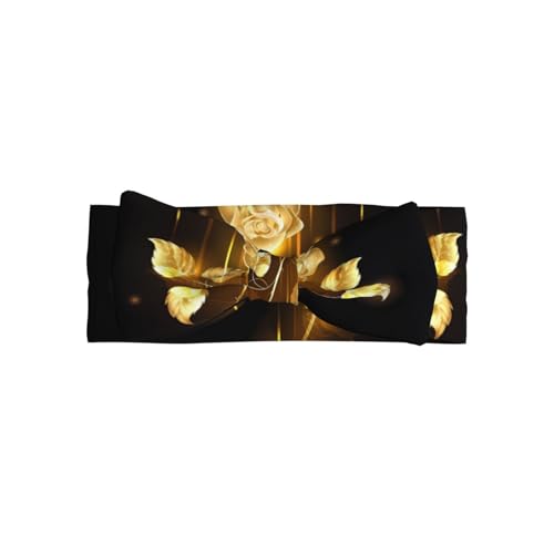 JaoXer Haarreif mit Schleife für Babys, Neugeborene, Kleinkinder, goldfarben von JaoXer