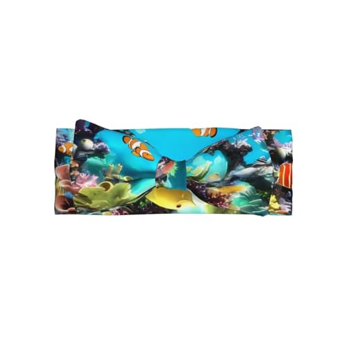JaoXer Haarreif mit tropischen Fischen, weiche Schleife, Haarschmuck für Babys, Neugeborene, Säuglinge, Kleinkinder und Kinder von JaoXer
