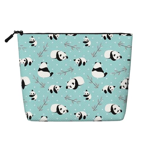 JaoXer Kosmetiktasche aus künstlichem Hanf, Cartoon-Pandabär, Kulturbeutel, Organizer für mehrere tägliche Anwendungen, Geschäftsreise, Schwarz, Einheitsgröße JaoXer Kosmetiktasche aus künstlichem Hanf, Cartoon-Pandabär, Kulturbeutel, Organizer für mehrere tägliche Anwendungen, Geschäftsreise, Schwarz, Einheitsgröße von JaoXer