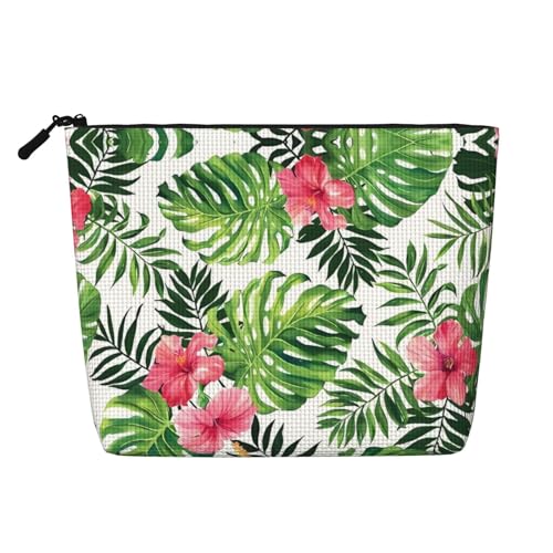 JaoXer Kosmetiktasche aus künstlichem Hanf, tropische Blätter, Kulturbeutel, Organizer für mehrere tägliche Anwendungen, Geschäftsreise, Schwarz, Einheitsgröße JaoXer Kosmetiktasche aus künstlichem Hanf, tropische Blätter, Kulturbeutel, Organizer für mehrere tägliche Anwendungen, Geschäftsreise, Schwarz, Einheitsgröße von JaoXer