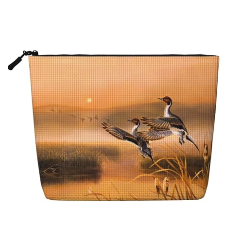 JaoXer Kosmetiktasche für Ölgemälde, Ente, künstlicher Hanf, Kulturbeutel, Organizer für mehrere tägliche Anwendungen, Geschäftsreise, Schwarz, Einheitsgröße JaoXer Kosmetiktasche für Ölgemälde, Ente, künstlicher Hanf, Kulturbeutel, Organizer für mehrere tägliche Anwendungen, Geschäftsreise, Schwarz, Einheitsgröße von JaoXer