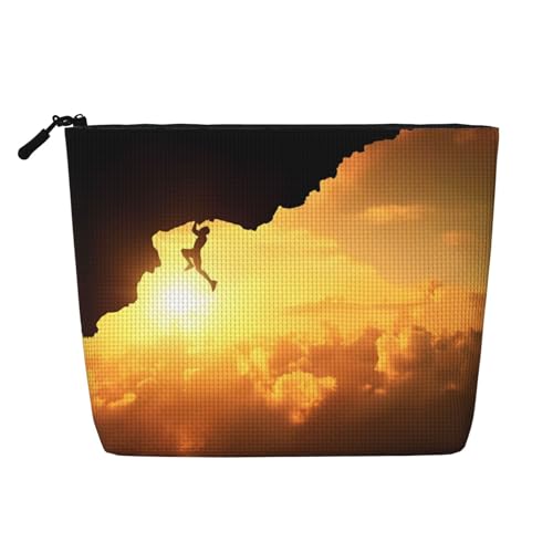 JaoXer Kulturbeutel aus künstlichem Hanf für Klettern, Sport, Kulturbeutel, Organizer, eine Packung für mehrere tägliche Anwendungen, Begleiter auf Geschäftsreisen, Schwarz, Einheitsgröße von JaoXer