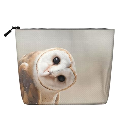 JaoXer Lustige Make-up-Tasche aus künstlichem Hanf, Kulturbeutel, Organizer für mehrere tägliche Anwendungen, Geschäftsreise, Schwarz, Einheitsgröße von JaoXer