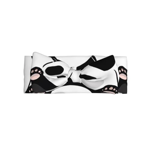 JaoXer Lustiges Panda-Baby-Schleifen-Stirnband – weiche Schleife Haarschmuck für Babys, Neugeborene, Säuglinge, Kleinkinder und Kinder von JaoXer