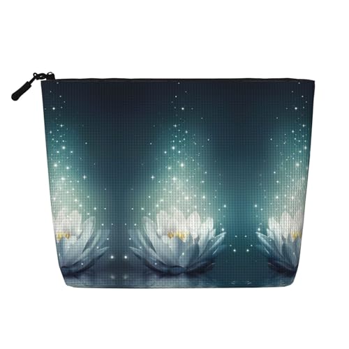 JaoXer Magic Lotus Make-up-Tasche aus künstlichem Hanf, Kulturbeutel, Kosmetik-Organizer – eine Packung für mehrere tägliche Anwendungen, Geschäftsreise-Begleiter von JaoXer