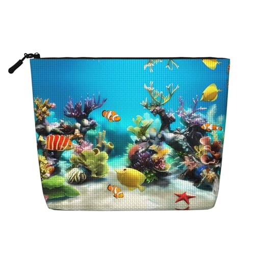 JaoXer Make-up-Tasche aus künstlichem Hanf, Kulturbeutel, Kulturbeutel, Organizer für mehrere tägliche Anwendungen, Geschäftsreise, Schwarz, Einheitsgröße von JaoXer