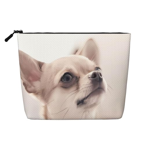 JaoXer Make-up-Tasche aus künstlichem Hanf, niedlicher Chihuahua, Kulturbeutel, Organizer für mehrere tägliche Anwendungen, Geschäftsreise, Schwarz, Einheitsgröße JaoXer Make-up-Tasche aus künstlichem Hanf, niedlicher Chihuahua, Kulturbeutel, Organizer für mehrere tägliche Anwendungen, Geschäftsreise, Schwarz, Einheitsgröße von JaoXer