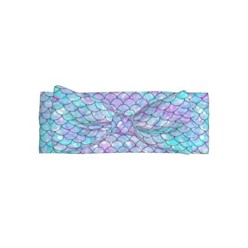 JaoXer Meerjungfrau Baby Schleife Stirnband - Weiche Schleife Haarschmuck für Baby, Neugeborene, Säuglinge, Kleinkinder und Kinder von JaoXer