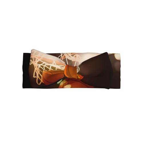 JaoXer Nacht-Basketball-Babyschleifen-Stirnband – weiche Schleife Haarschmuck für Babys, Neugeborene, Säuglinge, Kleinkinder und Kinder von JaoXer